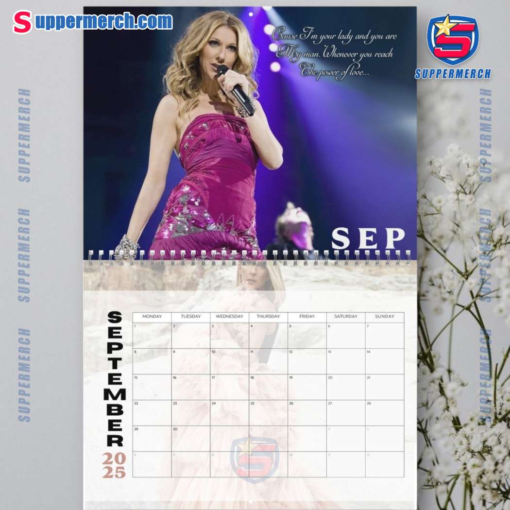 Celine Dion Wall Hanging Calendar 2025-x LKWAl9b