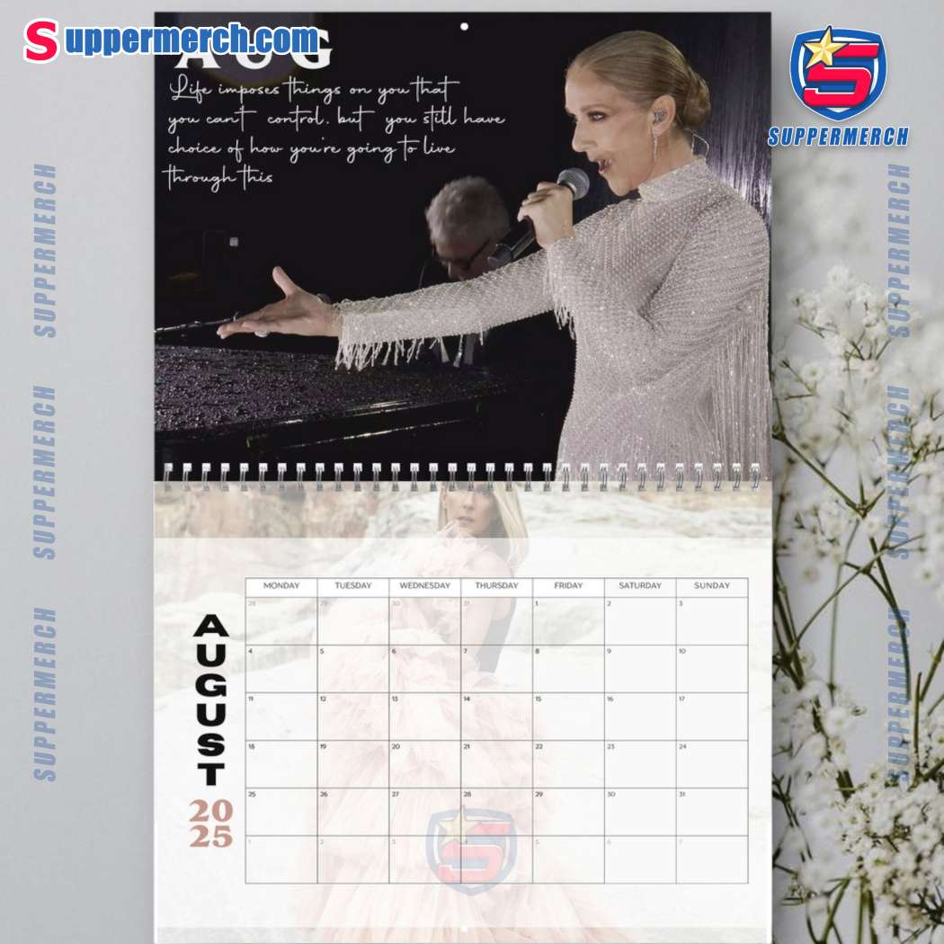 Celine Dion Wall Hanging Calendar 2025-y K2VptBN