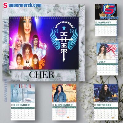 Cher Wall Hanging Calendar 2025 WhOIFv5