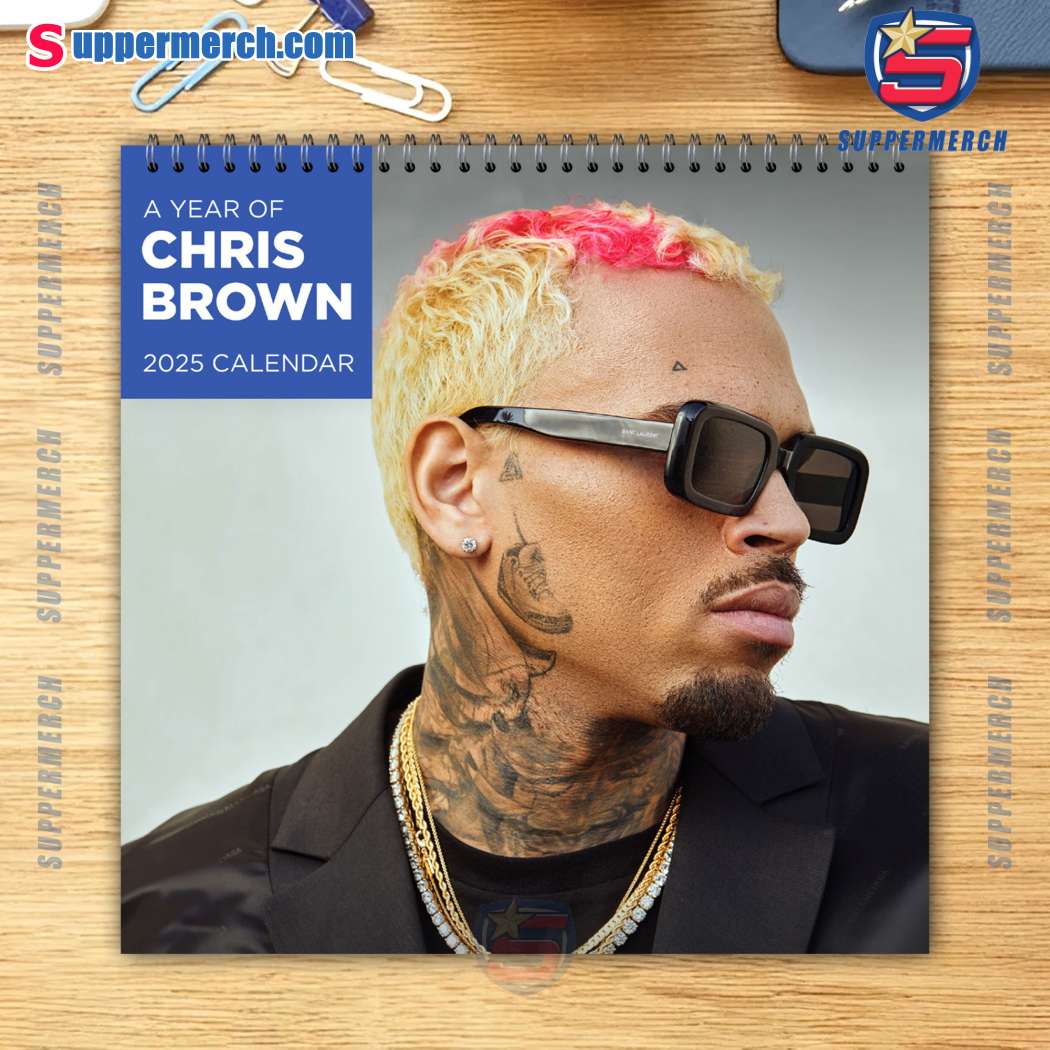 Chris Brown Singer Wall Hanging Calendar 2025 4XogM76