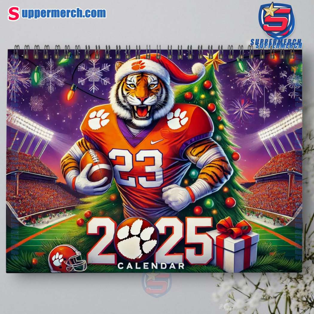 Clemson Tigers Wall Hanging Calendar 2025-a lfDOqX5
