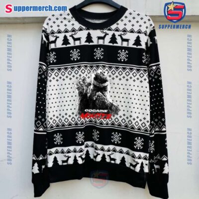 Cocaine Monster Cookie Monster Ugly Christmas Sweater 2wzMlYR