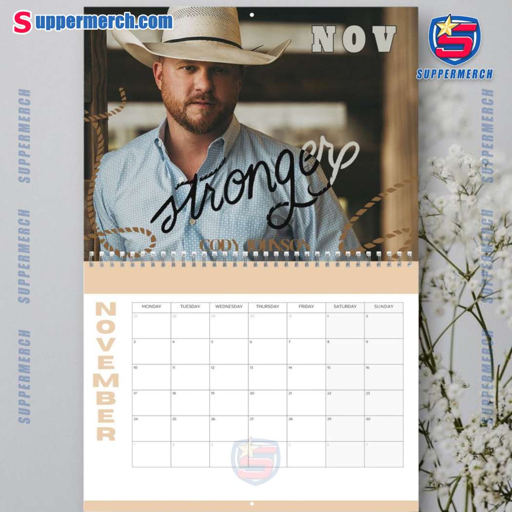 Cody Johnson Wall Hanging Calendar 2025-c 163pfUB