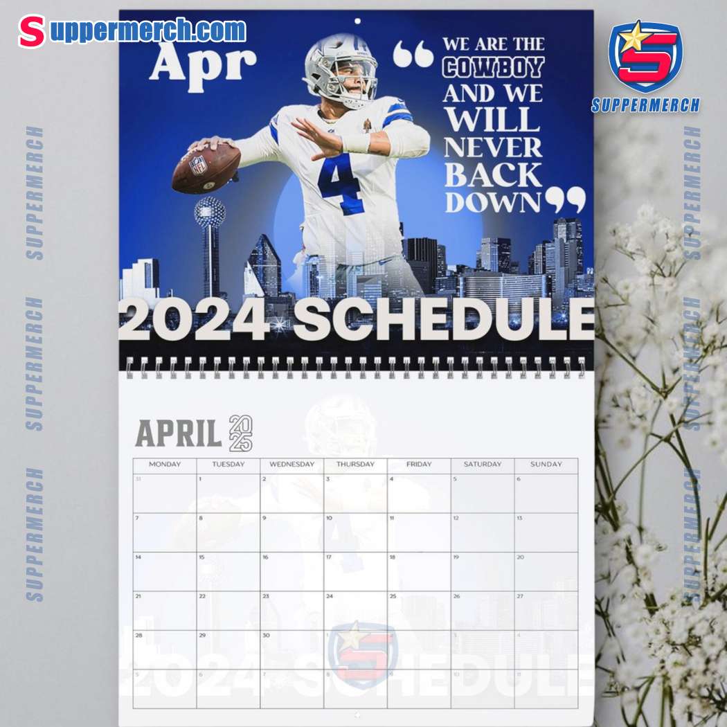 Dallas Cowboys Wall Hanging Calendar 2025-y 4nQoZwd
