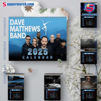 Dave Matthews Band Music Wall Hanging Calendar 2025 jurLPaq