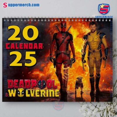 Deadpool And Wolverine Wall Hanging Calendar 2025-a XlIiAgj