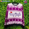 Deep Purple Logo With Christmas Hat Sweater For Fans-b G5K0m7C