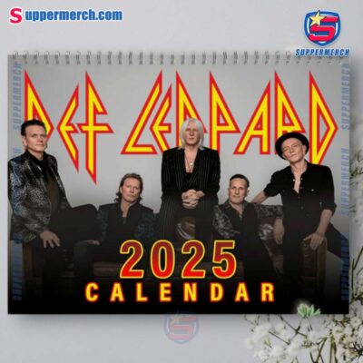 Def Leppard Music Wall Hanging Calendar 2025-a m9OrbfI