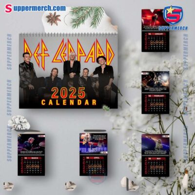 Def Leppard Music Wall Hanging Calendar 2025 Ma9QyJI