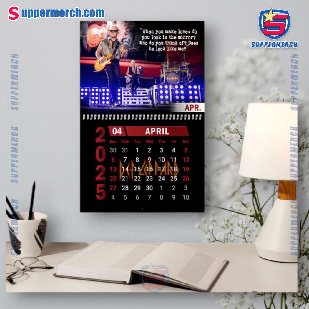 Def Leppard Music Wall Hanging Calendar 2025-y dCXgI1o