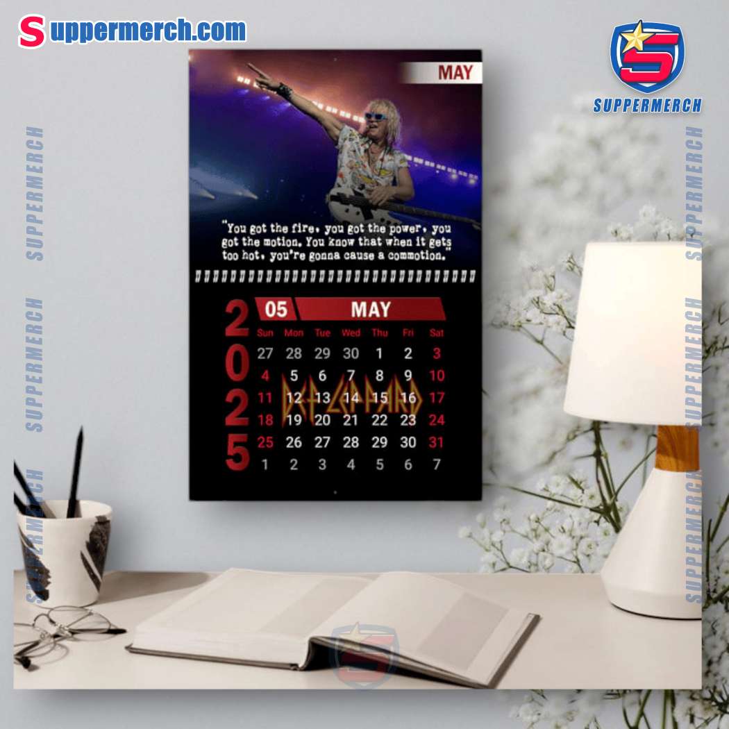 Def Leppard Music Wall Hanging Calendar 2025-z lEoK05I