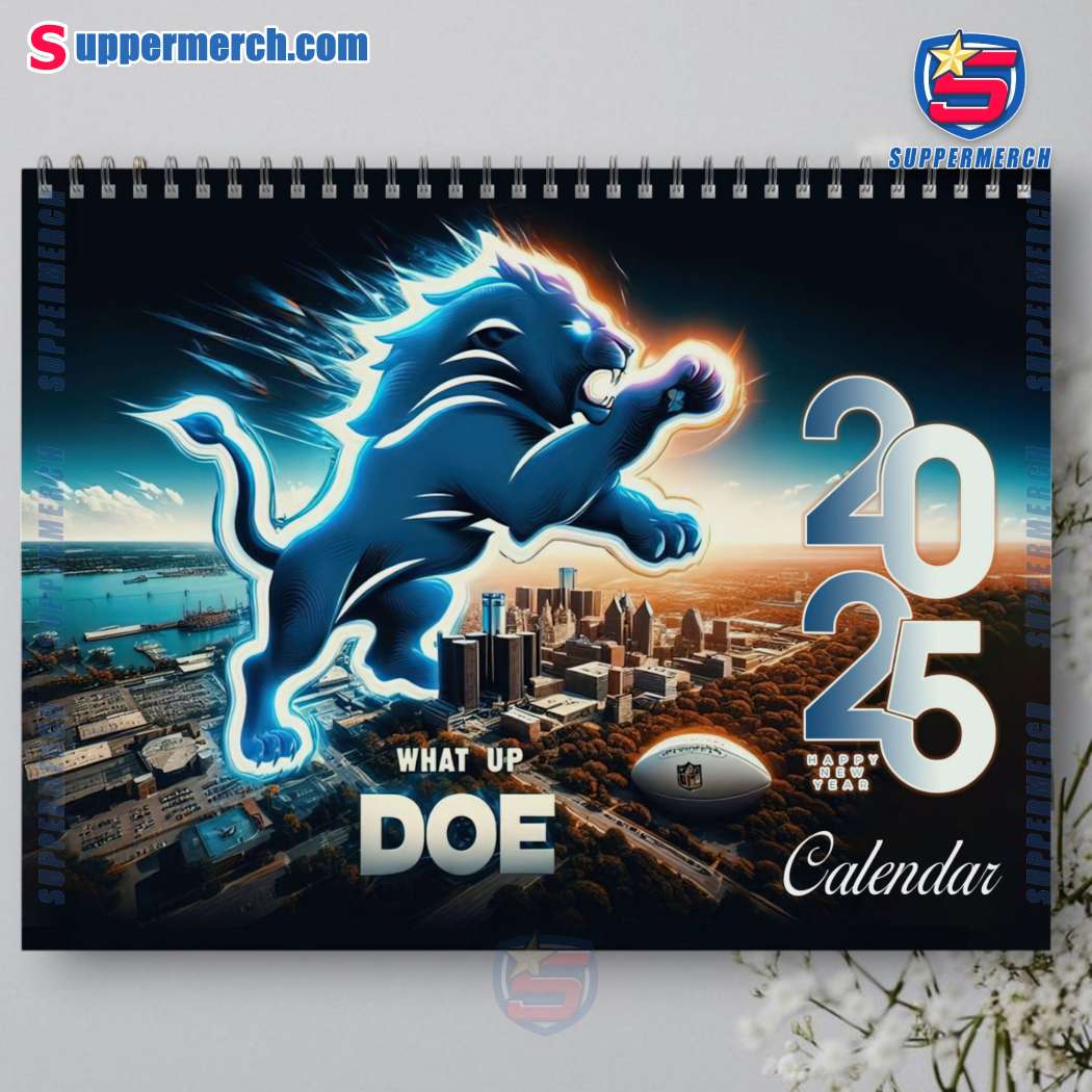 Detroit Lions Wall Hanging Calendar 2025-a dvC8rZ5