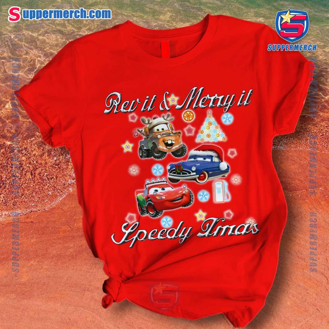 Disney Cars Rev It And Merry It Speedy Xmas Pajamas Set-a LcfdEJG