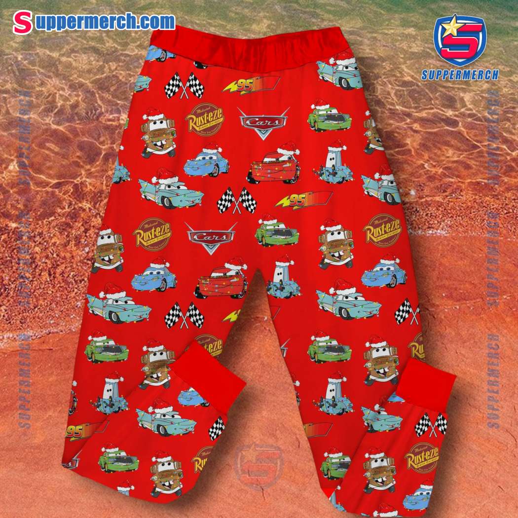 Disney Cars Rev It And Merry It Speedy Xmas Pajamas Set-b F3ZH5zr