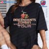 Disney Tour 2025 Descendantszombies Worlds Collide Tour T-shirt KjFqy5Y