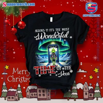 Doctor Who Allons-y It's The Most Wonderful Time Of The Year Aurora Christmas Pajamas Set-a 7xgntmf