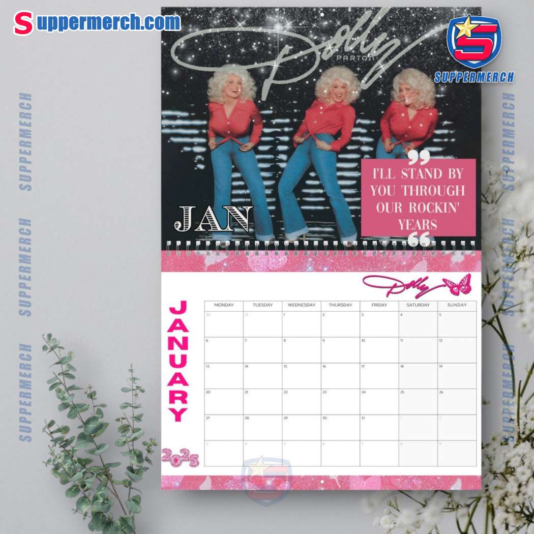 Dolly Parton Wall Hanging Calendar 2025-b xSl2XMG