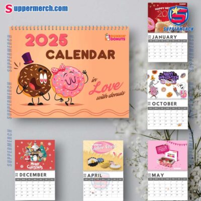 Dunkin' Donuts Wall Hanging Calendar 2025 QO237Kt