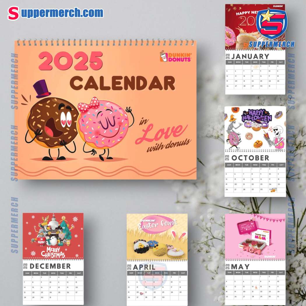 Dunkin' Donuts Wall Hanging Calendar 2025 QO237Kt