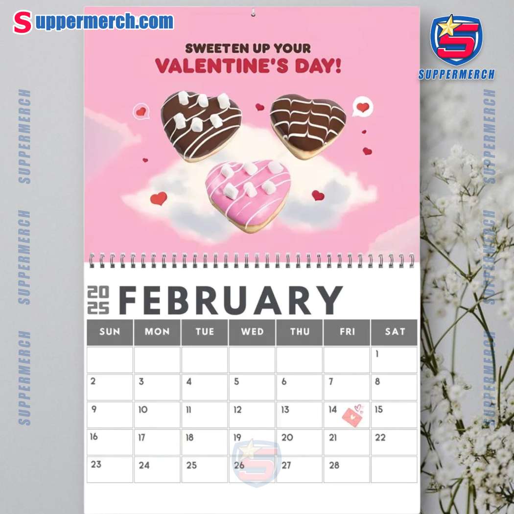 Dunkin' Donuts Wall Hanging Calendar 2025-b l1hYoqK