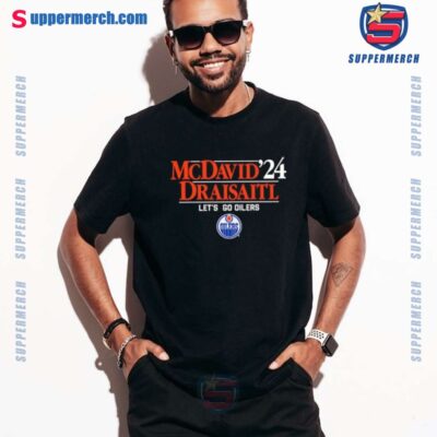 Edmonton Oilers Mcdavid-draisaitl '24 Let's Go Oilers T-shirt-a fqjS4wJ