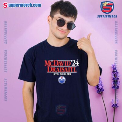 Edmonton Oilers Mcdavid-draisaitl '24 Let's Go Oilers T-shirt MidYEHK