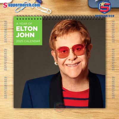 Elton John Singer Wall Hanging Calendar 2025 siZtM41