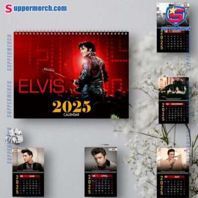 Elvis Presley Music Wall Hanging Calendar 2025 Q69bzgd