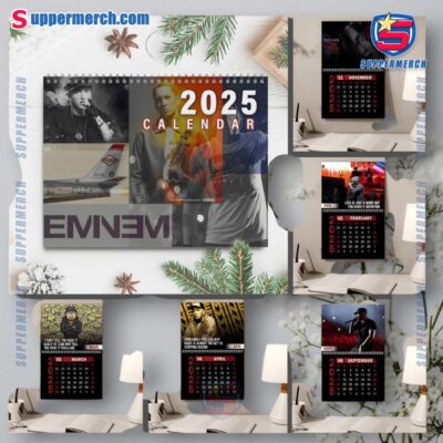 Eminem Music Wall Hanging Calendar 2025 MP3LxVO