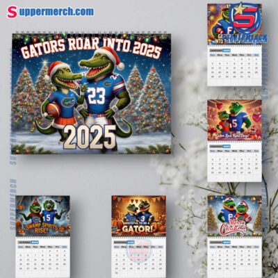 Florida Gators Wall Hanging Calendar 2025 5YyuR4T