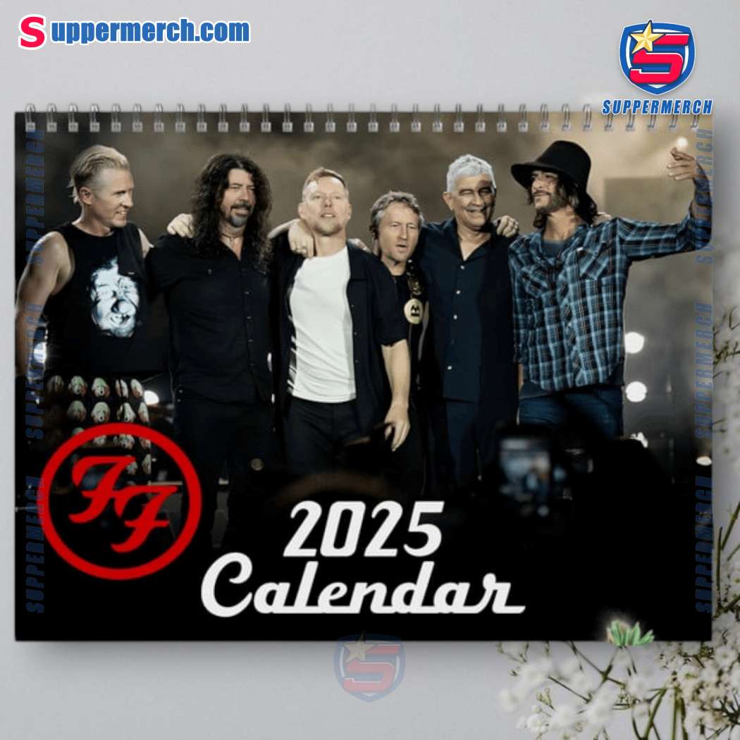 Foo Fighters Music Wall Hanging Calendar 2025-a uARC29D