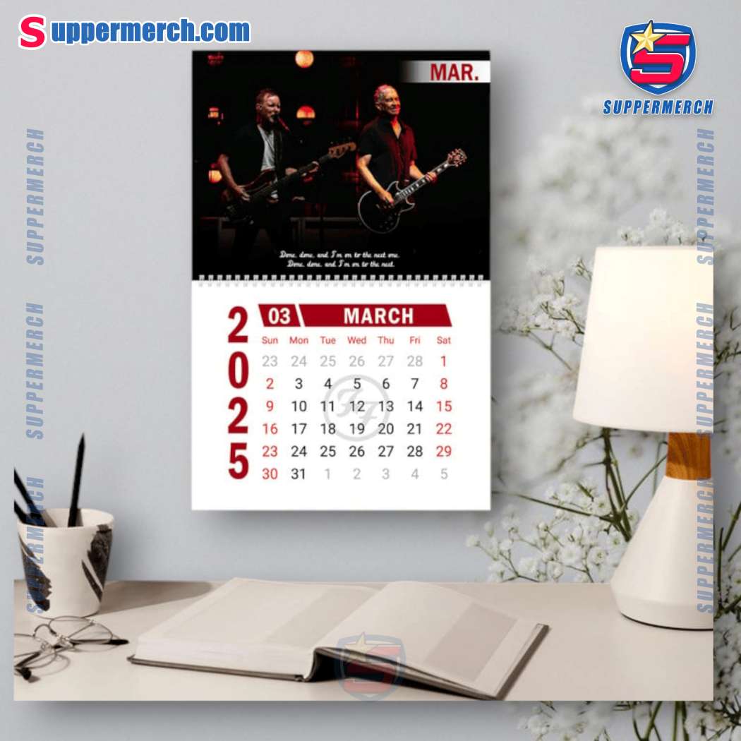 Foo Fighters Music Wall Hanging Calendar 2025-x MEKyieL