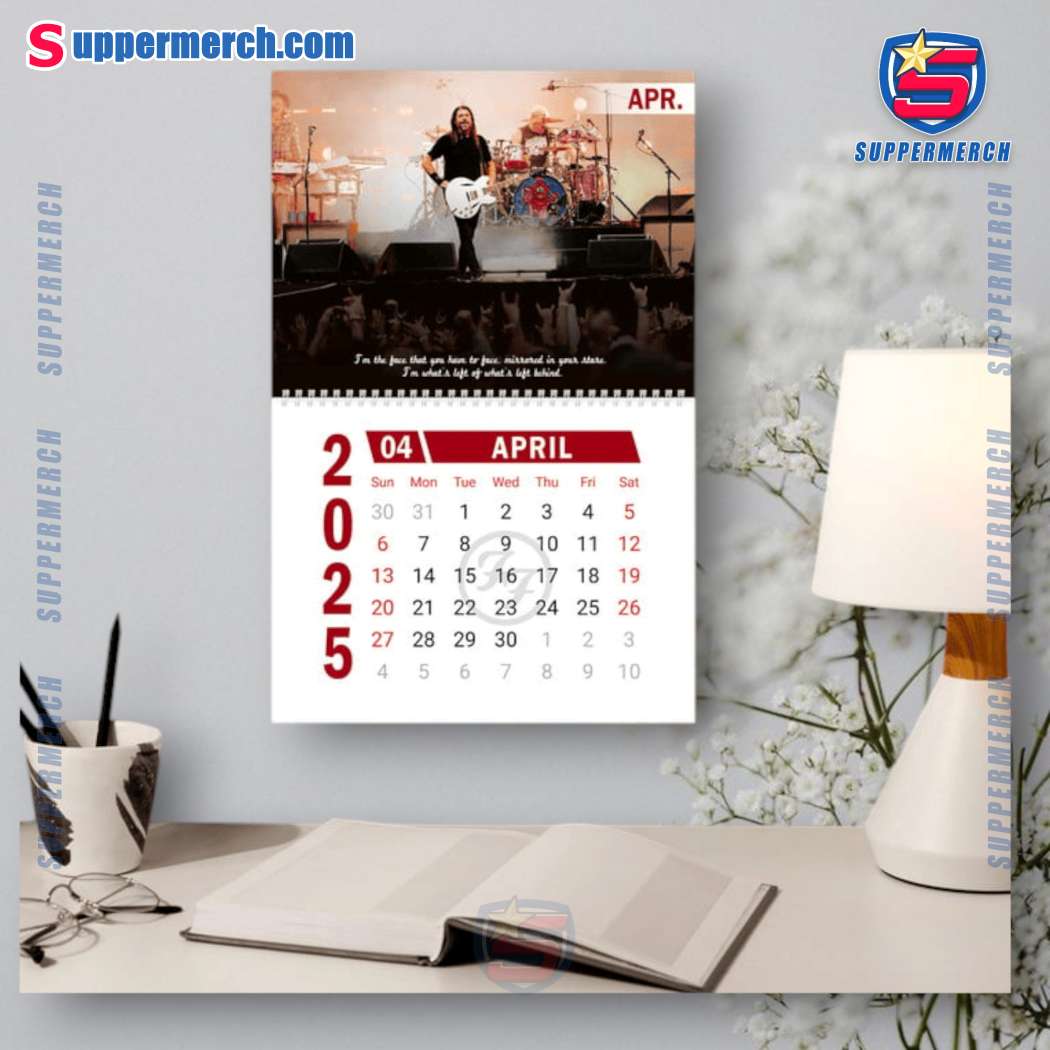 Foo Fighters Music Wall Hanging Calendar 2025-y PDBTZqR