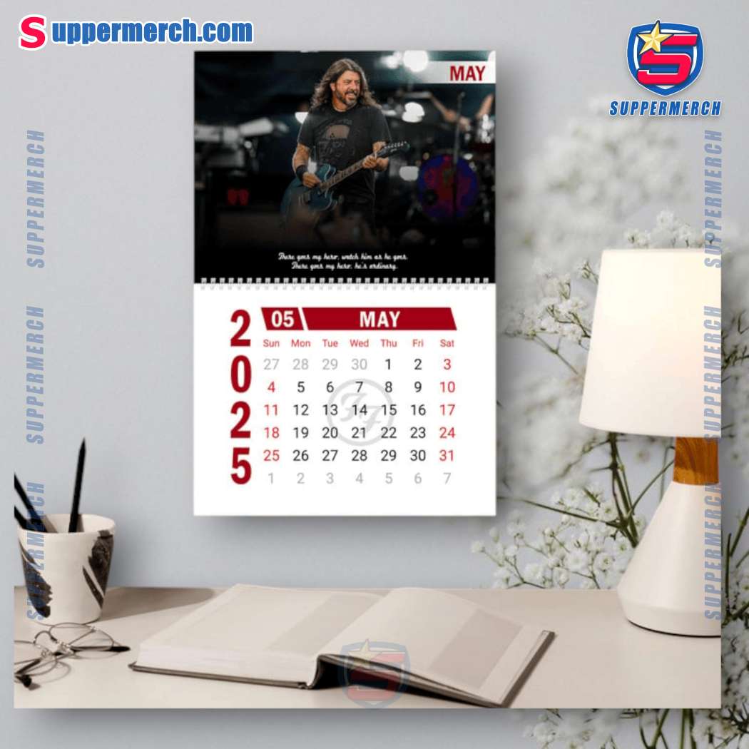 Foo Fighters Music Wall Hanging Calendar 2025-z oqCJLjU