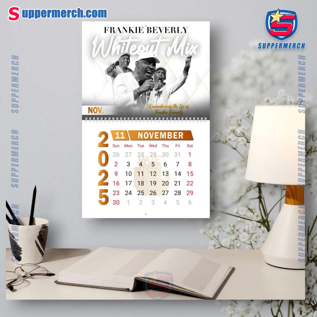 Frankie Beverly Music Wall Hanging Calendar 2025-c rYoquEi