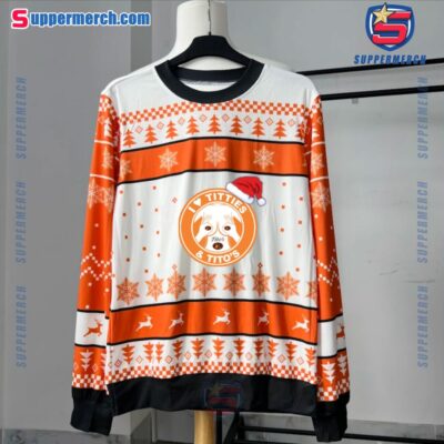 Funny Cheer I Love Titties And Tito's Christmas Sweater-a 65yF2Jq