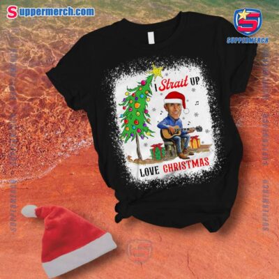 George Strait I Strait Up Love Christmas Pajamas Set-a 2TNH3Es