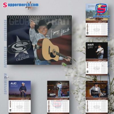 George Strait Wall Hanging Calendar 2025 J5FsTpY