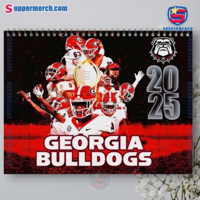 Georgia Bulldogs Wall Hanging Calendar 2025-a 6iJx4sb