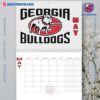 Georgia Bulldogs Wall Hanging Calendar 2025-z lqajmsG
