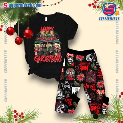 Ghost Band Merry Ghostmas Sister Of Sin Pajamas Set ZQYy5Wl