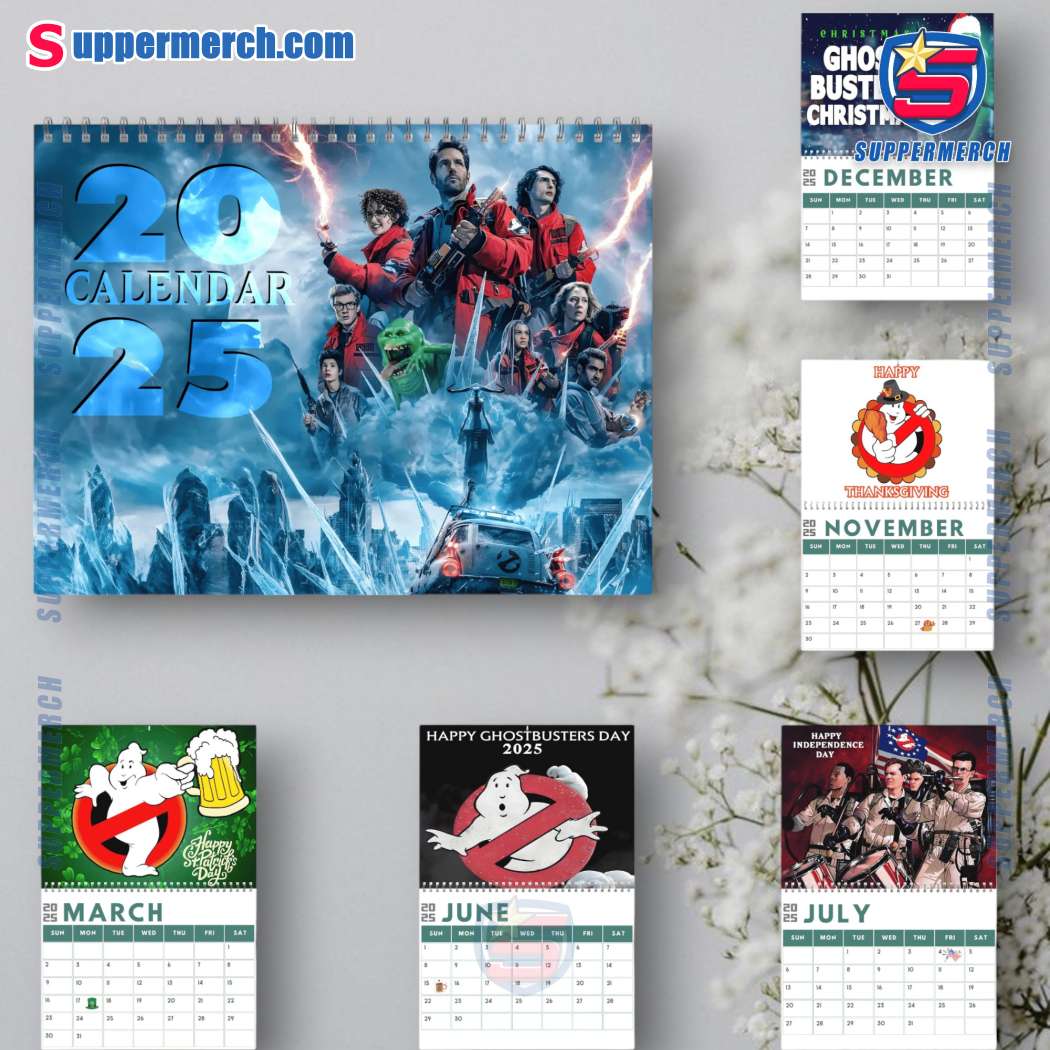 Ghostbusters Wall Hanging Calendar 2025 jXrGx18