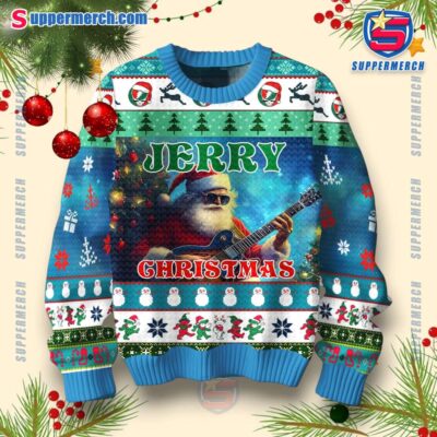 Grateful Dead Jerry Christmas Ugly Sweater-a yuijtF5