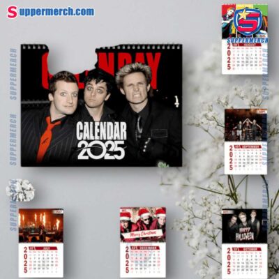 Green Day Music Wall Hanging Calendar 2025 JEGC6S5