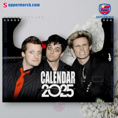 Green Day Music Wall Hanging Calendar 2025-a vqyQpaB
