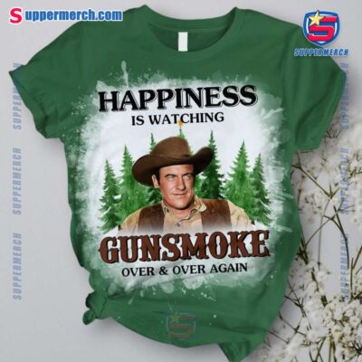 Happiness Is Watching Gunsmoke Over And Over Again Pajamas Set-a HIPAGaC