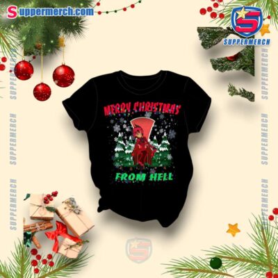 Hazbin Hotel Alastor Merry Christmas From Hell Pajamas Set-a rfFWDgm