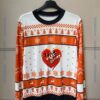 Hazbin Hotel Husk Fire Heart Ugly Christmas Sweater 3otzJZ5