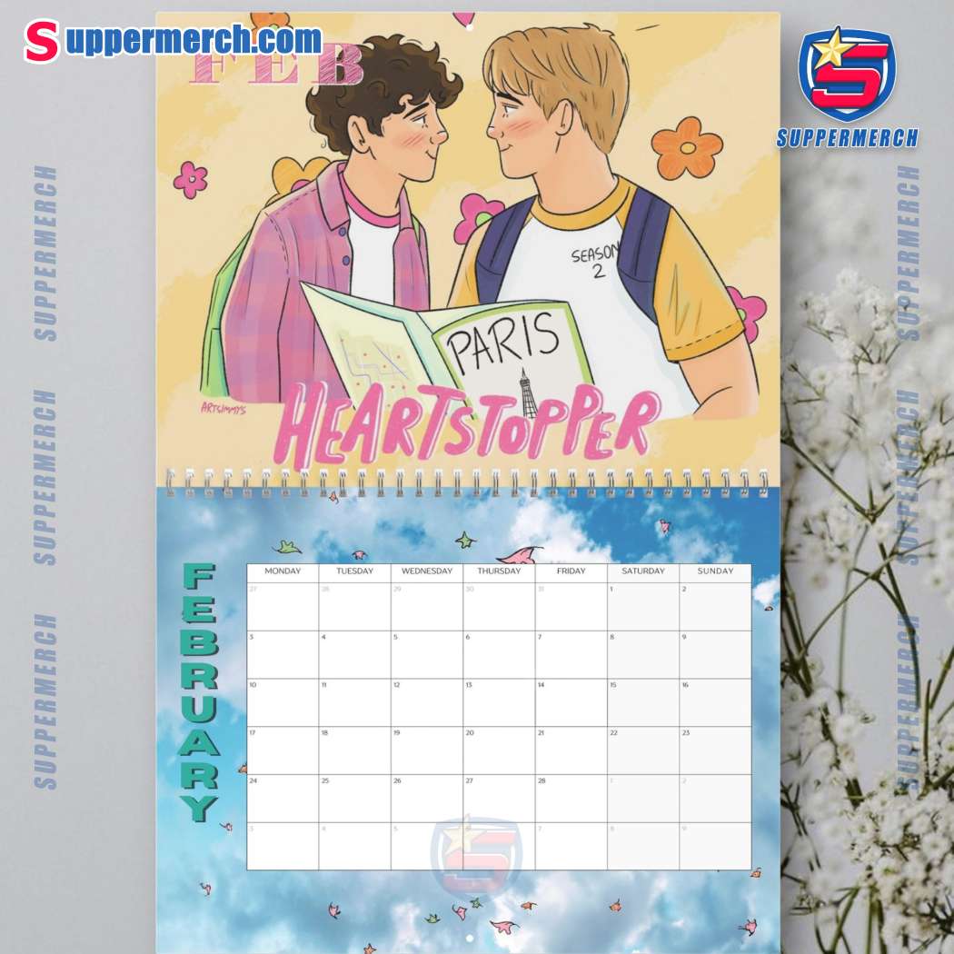 Heartstopper Wall Hanging Calendar 2025-y DYIKeB3