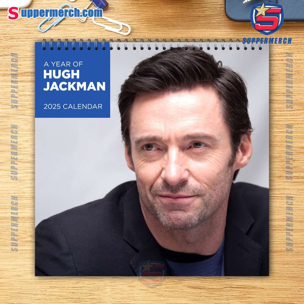 Hugh Jackman Actor Wall Hanging Calendar 2025 ZHnflaE